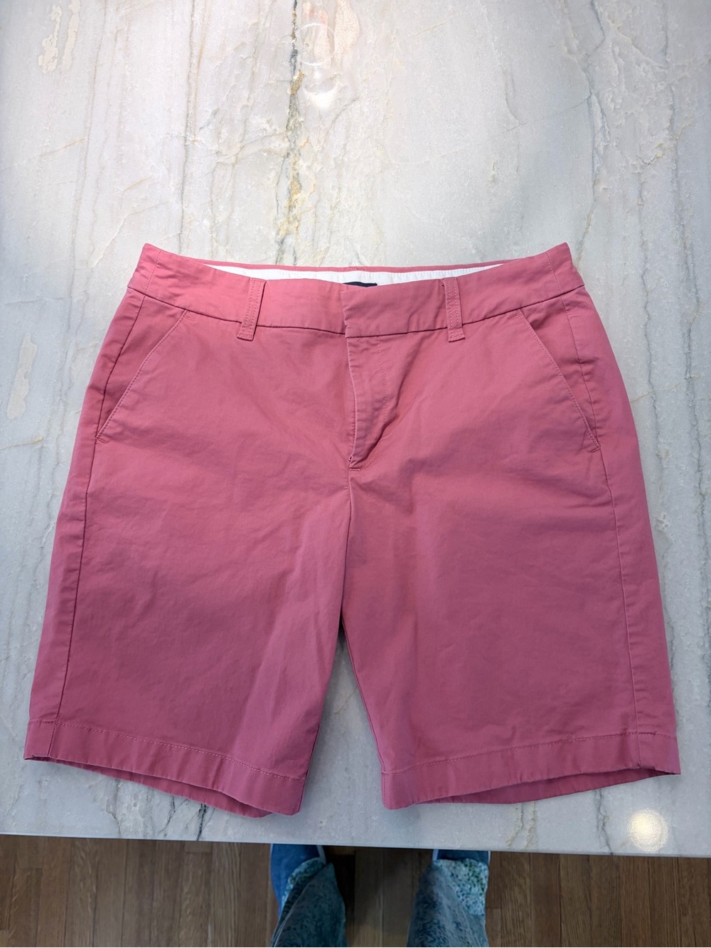 J. Crew Factory 9” Dusty Red (Pink) Bermuda Shorts Size 8